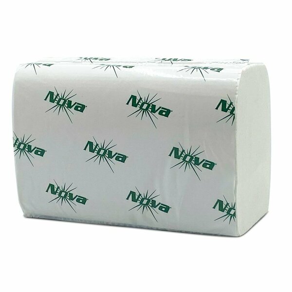 Nova Interfold Dispenser Na in 6.4 in. x 8.8 in. 1/2 Fold 2 ply White 22, 250PK Nova QS4300